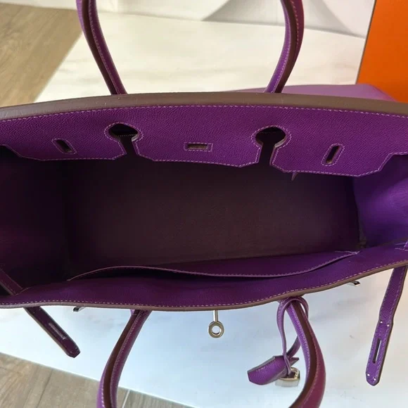 Hermès Birkin 35 handbag in Anemone Epsom! - Picture 15 of 17